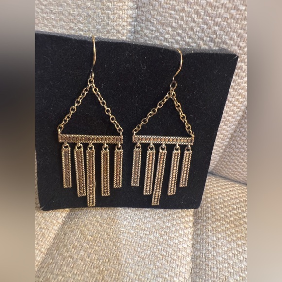 Anna Beck 18K Gold and 925 Silver Plated Chandelier Earrings - Picture 3 of 12